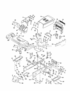Page B Diagram and Parts List for 917258922  Craftsman Lawn Tractor