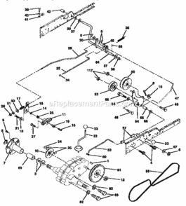 Page C Diagram and Parts List for 917258961  Craftsman Lawn Tractor