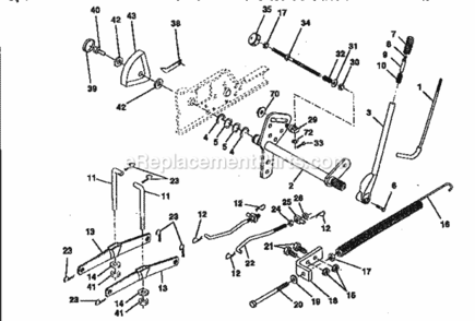 Page G Diagram and Parts List for 917258970  Craftsman Lawn Tractor