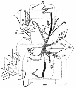 Page A Diagram and Parts List for 917258971  Craftsman Lawn Tractor