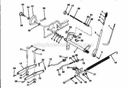 Page G Diagram and Parts List for 917258971  Craftsman Lawn Tractor