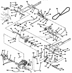 Page C Diagram and Parts List for 917258972  Craftsman Lawn Tractor
