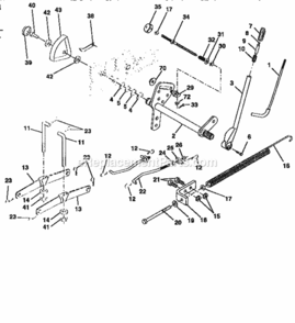 Page G Diagram and Parts List for 917258980  Craftsman Lawn Tractor