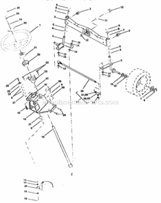 Page D Diagram and Parts List for 917258990  Craftsman Lawn Tractor
