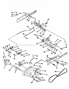 Page C Diagram and Parts List for 917259000  Craftsman Lawn Tractor