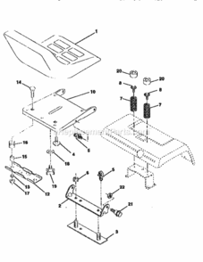 Page F Diagram and Parts List for 917259000  Craftsman Lawn Tractor