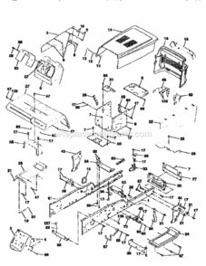 Page B Diagram and Parts List for 917259001  Craftsman Lawn Tractor