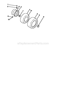 Page H Diagram and Parts List for 917259001  Craftsman Lawn Tractor