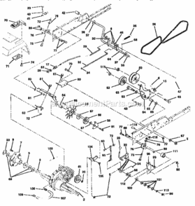 Page C Diagram and Parts List for 917259010  Craftsman Lawn Tractor