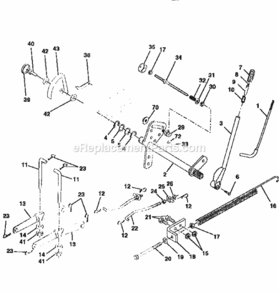Page F Diagram and Parts List for 917259010  Craftsman Lawn Tractor