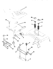 Page G Diagram and Parts List for 917259010  Craftsman Lawn Tractor