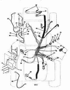 Page A Diagram and Parts List for 917259011  Craftsman Lawn Tractor