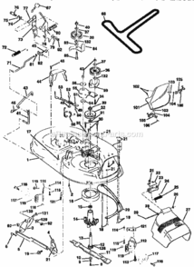 Page J Diagram and Parts List for 917259021  Craftsman Lawn Tractor