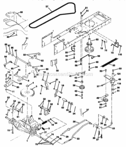 Page C Diagram and Parts List for 917259022  Craftsman Lawn Tractor
