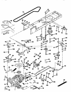 Page C Diagram and Parts List for 917259031  Craftsman Lawn Tractor