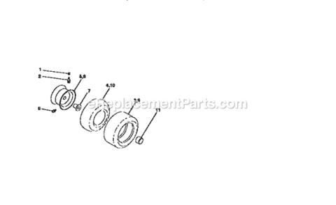 Page G Diagram and Parts List for 917259031  Craftsman Lawn Tractor
