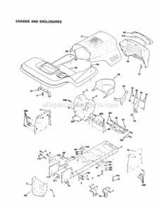 Page B Diagram and Parts List for 917259071  Craftsman Lawn Tractor