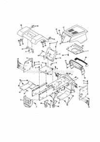 Page B Diagram and Parts List for 917259130  Craftsman Lawn Tractor