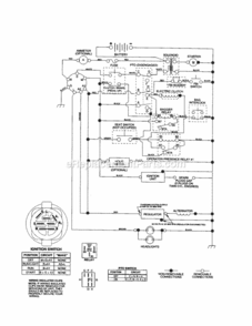 Page L Diagram and Parts List for 917259150  Craftsman Lawn Tractor