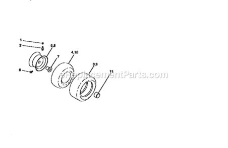 Page J Diagram and Parts List for 917259161  Craftsman Lawn Tractor
