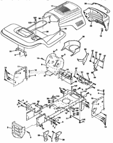 Page B Diagram and Parts List for 917259161  Craftsman Lawn Tractor