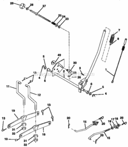 Page F Diagram and Parts List for 917259161  Craftsman Lawn Tractor