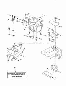 Page E Diagram and Parts List for 917259162  Craftsman Lawn Tractor