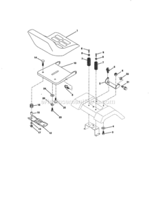 Page H Diagram and Parts List for 917259162  Craftsman Lawn Tractor
