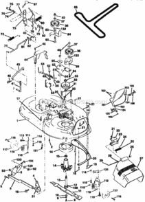 Page J Diagram and Parts List for 917259170  Craftsman Lawn Tractor