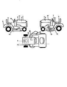 Page G Diagram and Parts List for 917259170  Craftsman Lawn Tractor