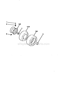 Page H Diagram and Parts List for 917259170  Craftsman Lawn Tractor