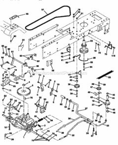 Page C Diagram and Parts List for 917259280  Craftsman Lawn Tractor