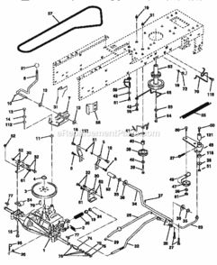 Page C Diagram and Parts List for 917259290  Craftsman Lawn Tractor