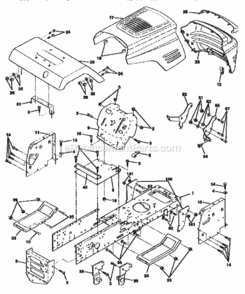 Page B Diagram and Parts List for 917259330  Craftsman Lawn Tractor