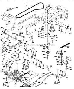 Page C Diagram and Parts List for 917259330  Craftsman Lawn Tractor