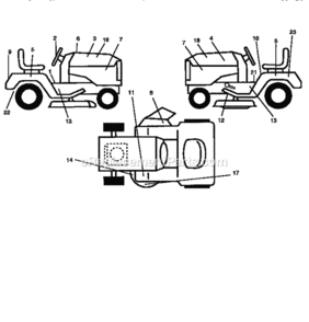 Page F Diagram and Parts List for 917259340  Craftsman Lawn Tractor