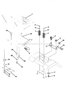 Page E Diagram and Parts List for 917259341  Craftsman Lawn Tractor