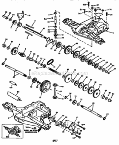 Page K Diagram and Parts List for 917259350  Craftsman Lawn Tractor
