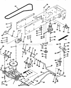 Page C Diagram and Parts List for 917259350  Craftsman Lawn Tractor