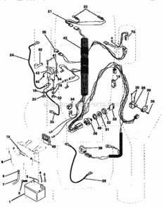 Page A Diagram and Parts List for 917259360  Craftsman Lawn Tractor