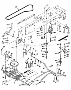 Page C Diagram and Parts List for 917259360  Craftsman Lawn Tractor