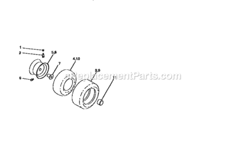 Page G Diagram and Parts List for 917259381  Craftsman Lawn Tractor