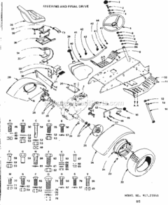 Page B Diagram and Parts List for 91725940  Craftsman Lawn Tractor