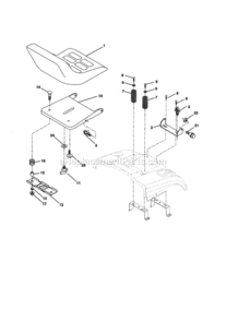 Page E Diagram and Parts List for 917259440  Craftsman Lawn Tractor