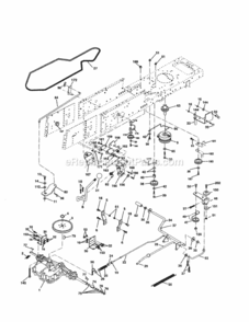 Page C Diagram and Parts List for 917259443  Craftsman Lawn Tractor