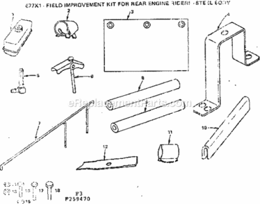Page F Diagram and Parts List for 917259470  Craftsman Lawn Tractor
