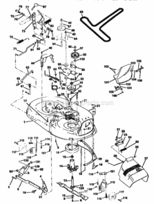 Page J Diagram and Parts List for 917259520  Craftsman Lawn Tractor