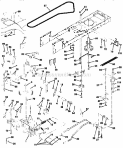 Page C Diagram and Parts List for 917259521  Craftsman Lawn Tractor