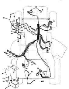 Page A Diagram and Parts List for 917259522  Craftsman Lawn Tractor
