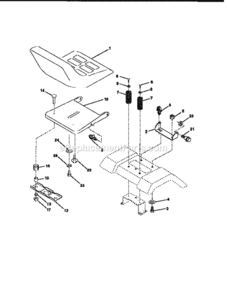 Page E Diagram and Parts List for 917259541  Craftsman Lawn Tractor